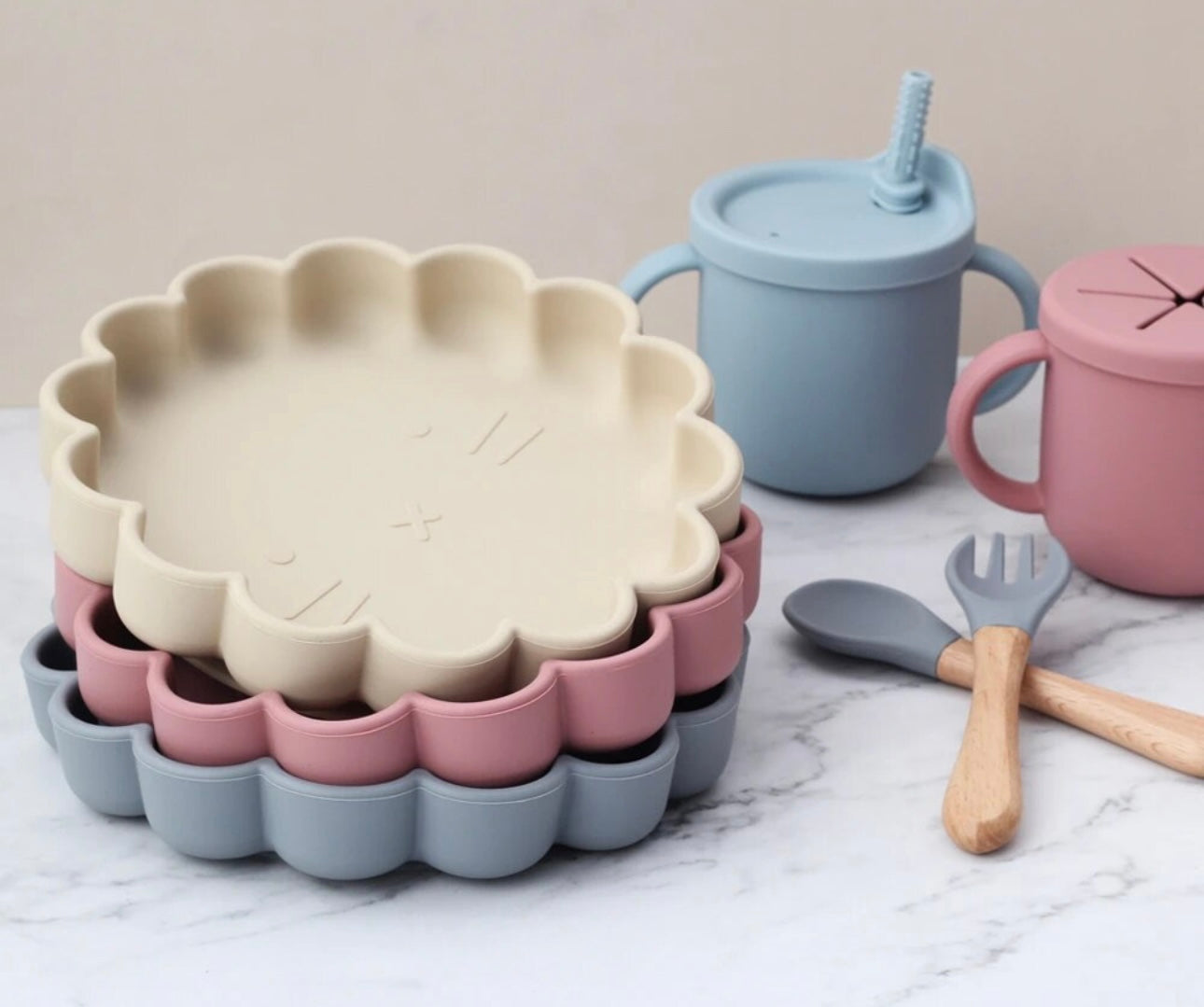 Kitty Silicone Tableware Set