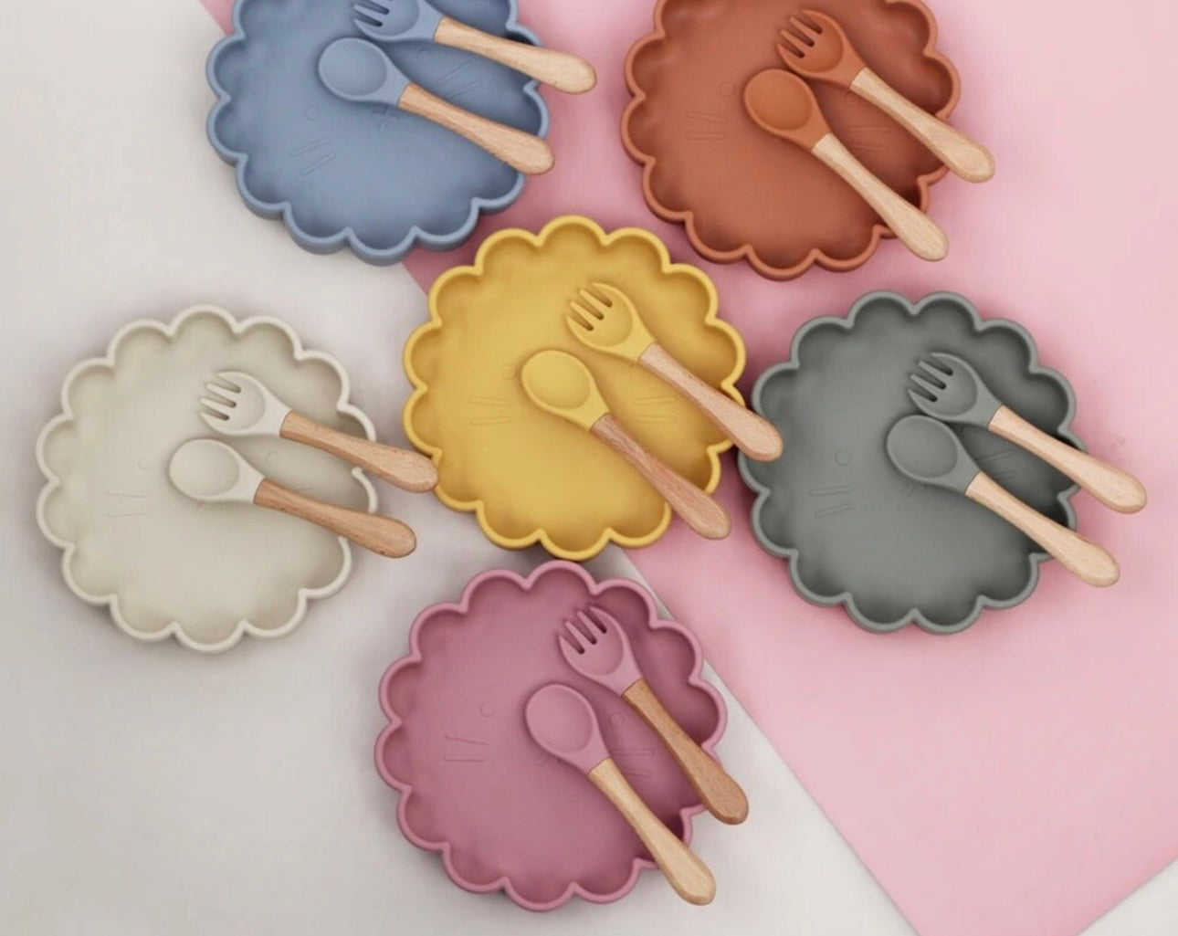 Kitty Silicone Tableware Set
