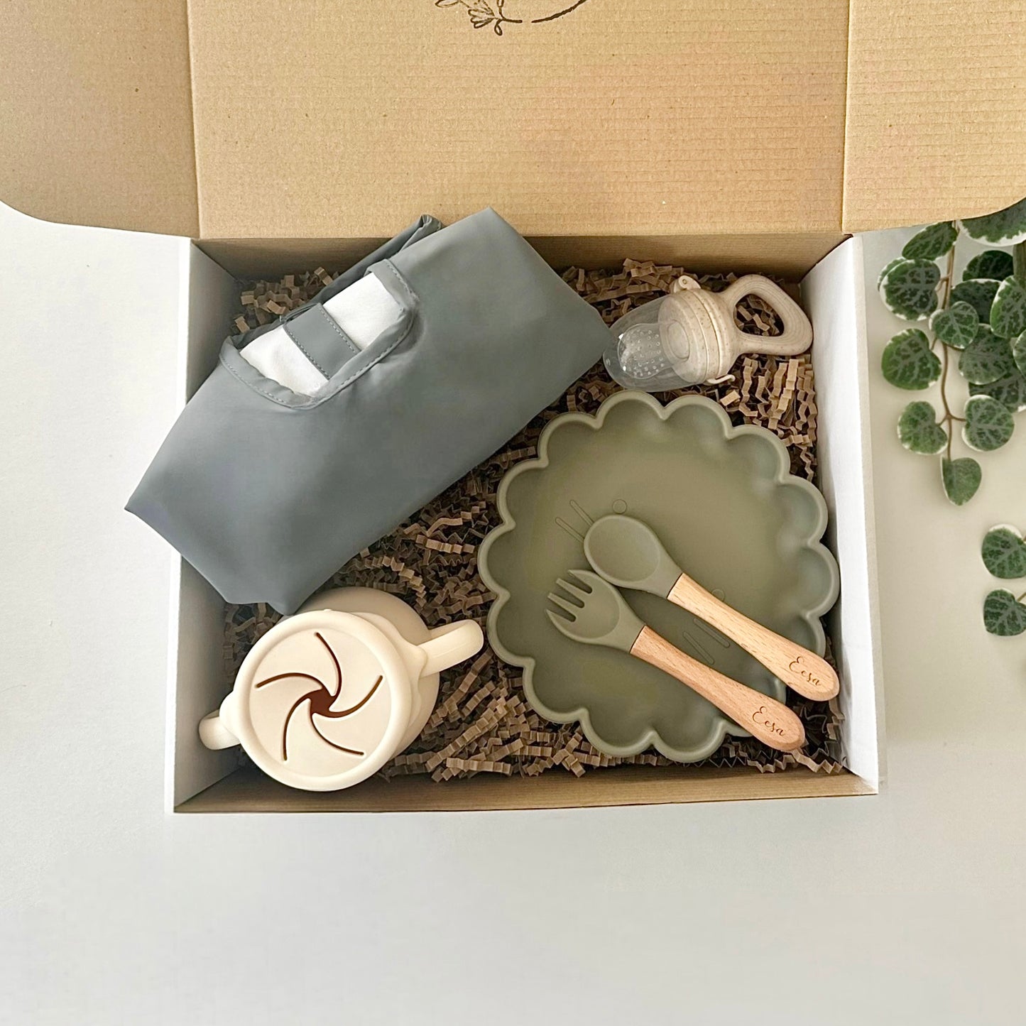 Cream Honey Silicone Duo Snack/Drink Cup