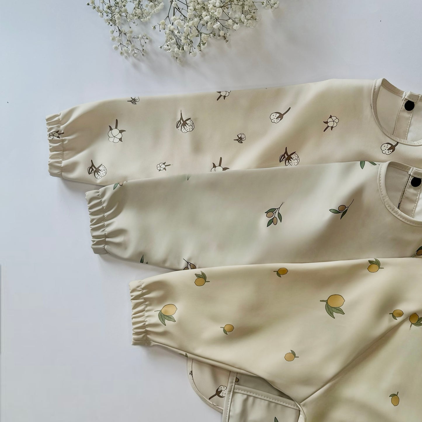 Baby Weaning Apron Bib | Lemon