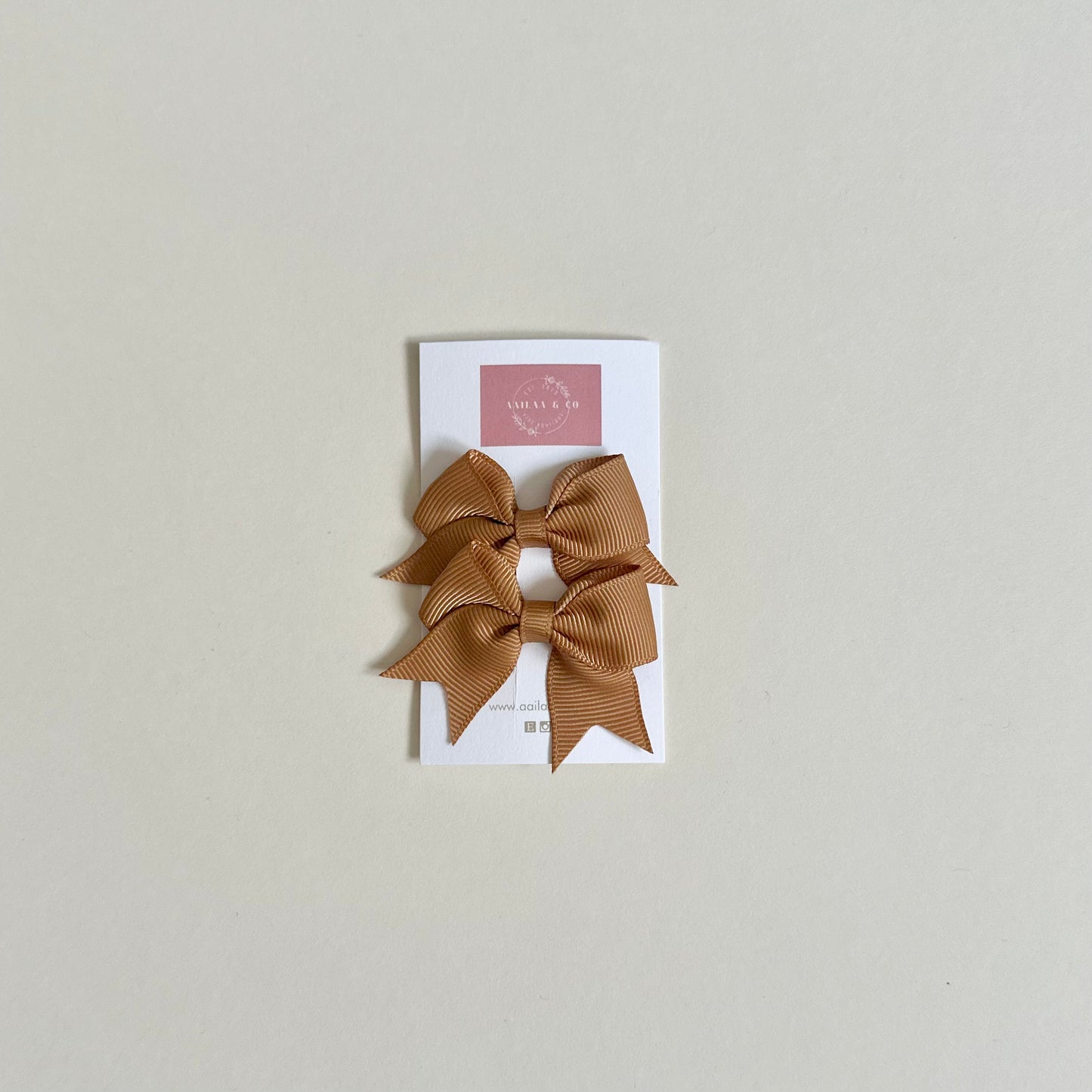 Bow Hair Clip | Mustard