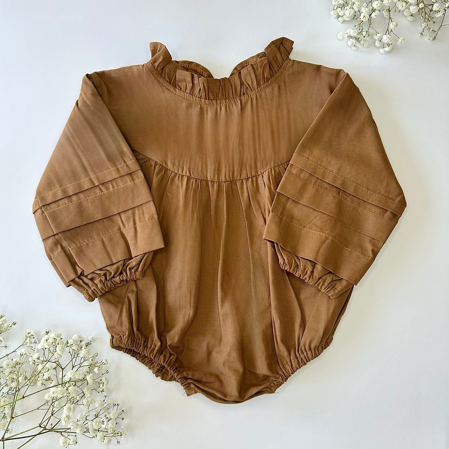 Vintage Brown Romper Dress