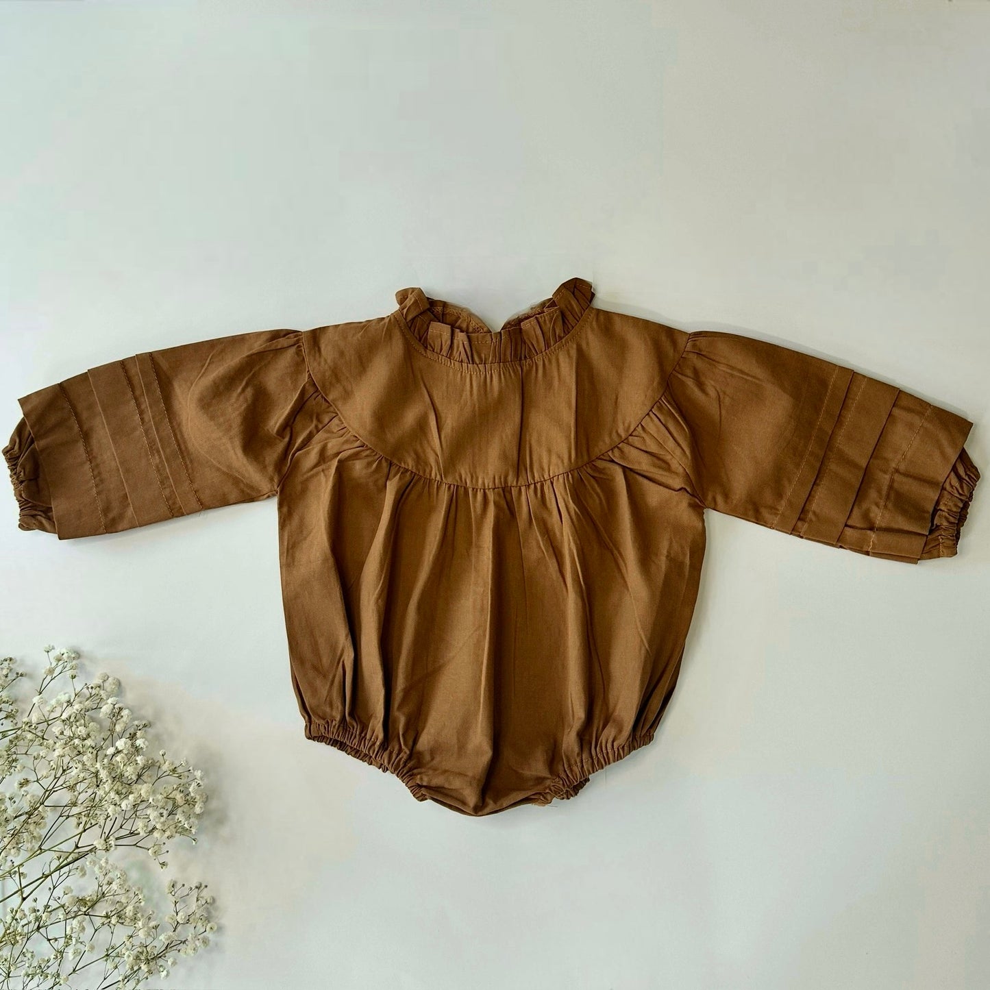 Vintage Brown Romper Dress
