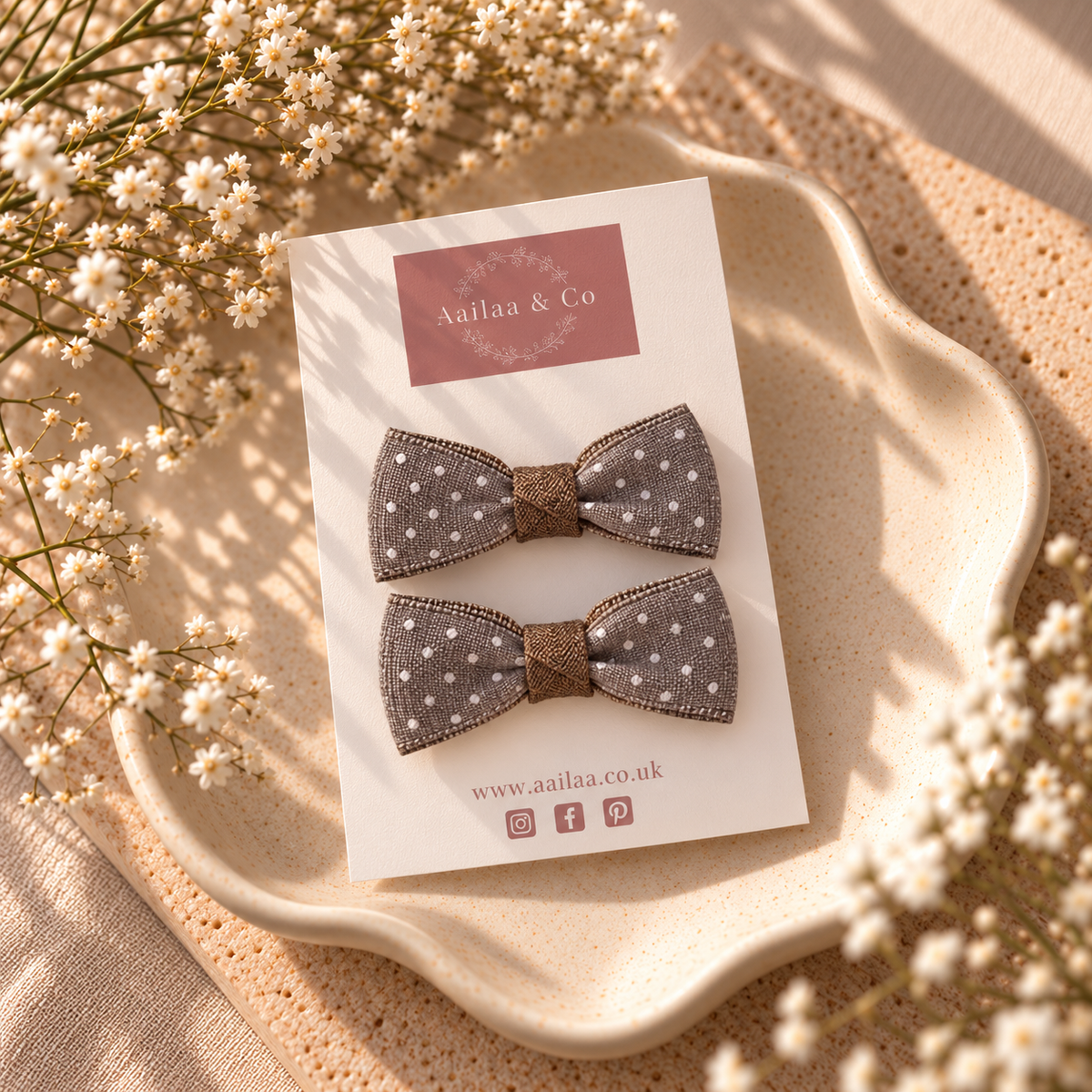 Polka Dot Hair Clip