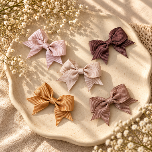 Bow Hair Clip | Mocha