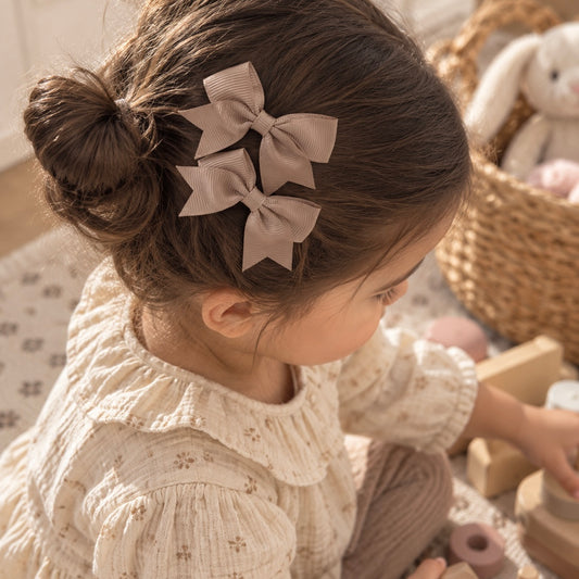 Bow Hair Clip | Mauve