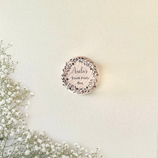 Personalised Wooden Tooth or Curl Keepsake Box