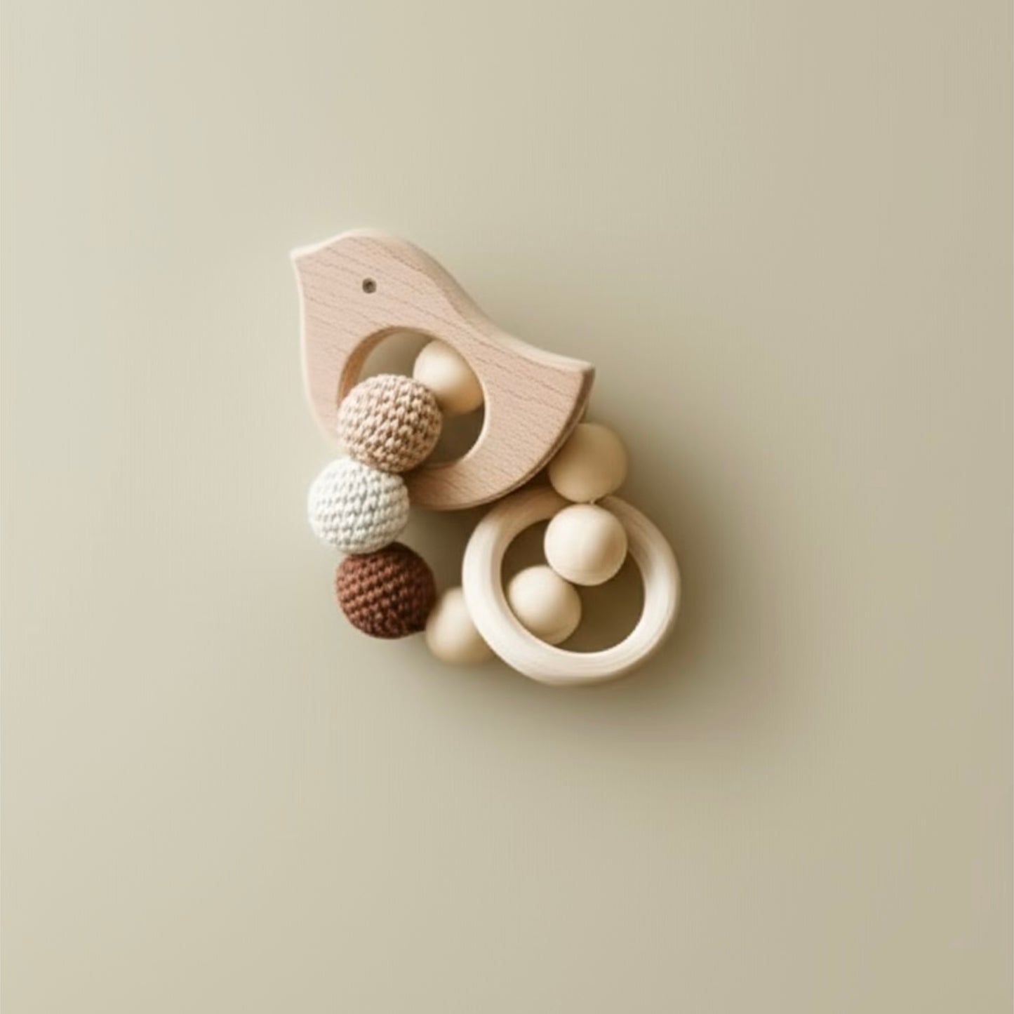Wooden Bird Baby Keepsake