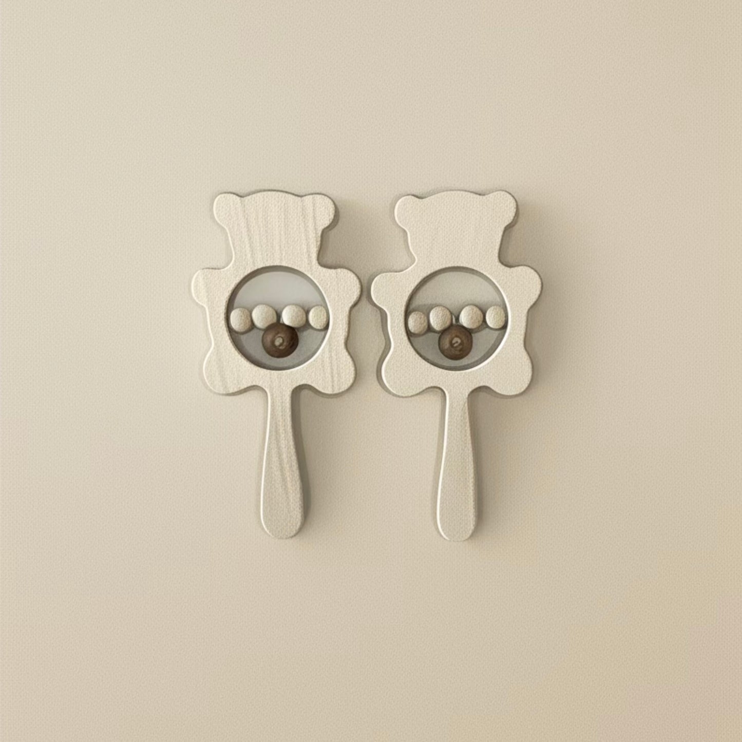 Wooden Teddy Rattle
