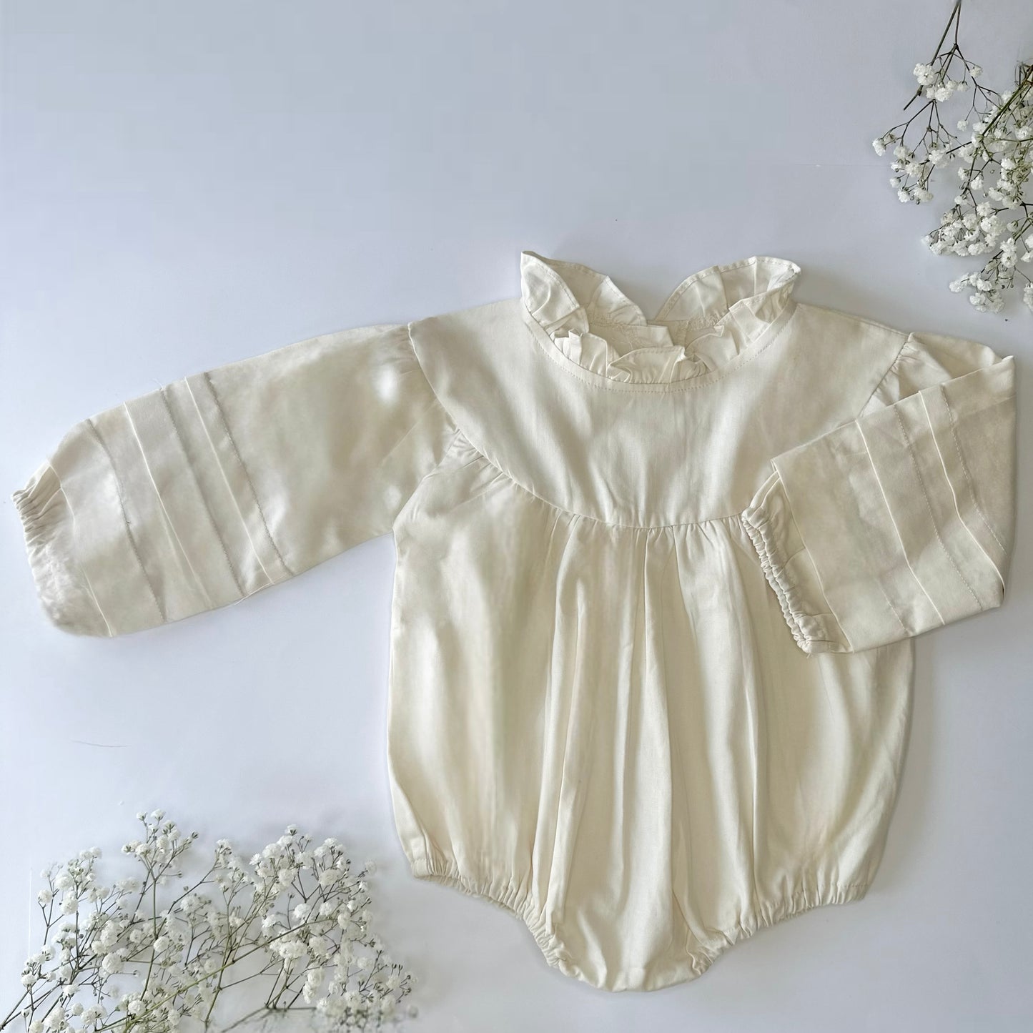 Vintage Ivory Romper Dress