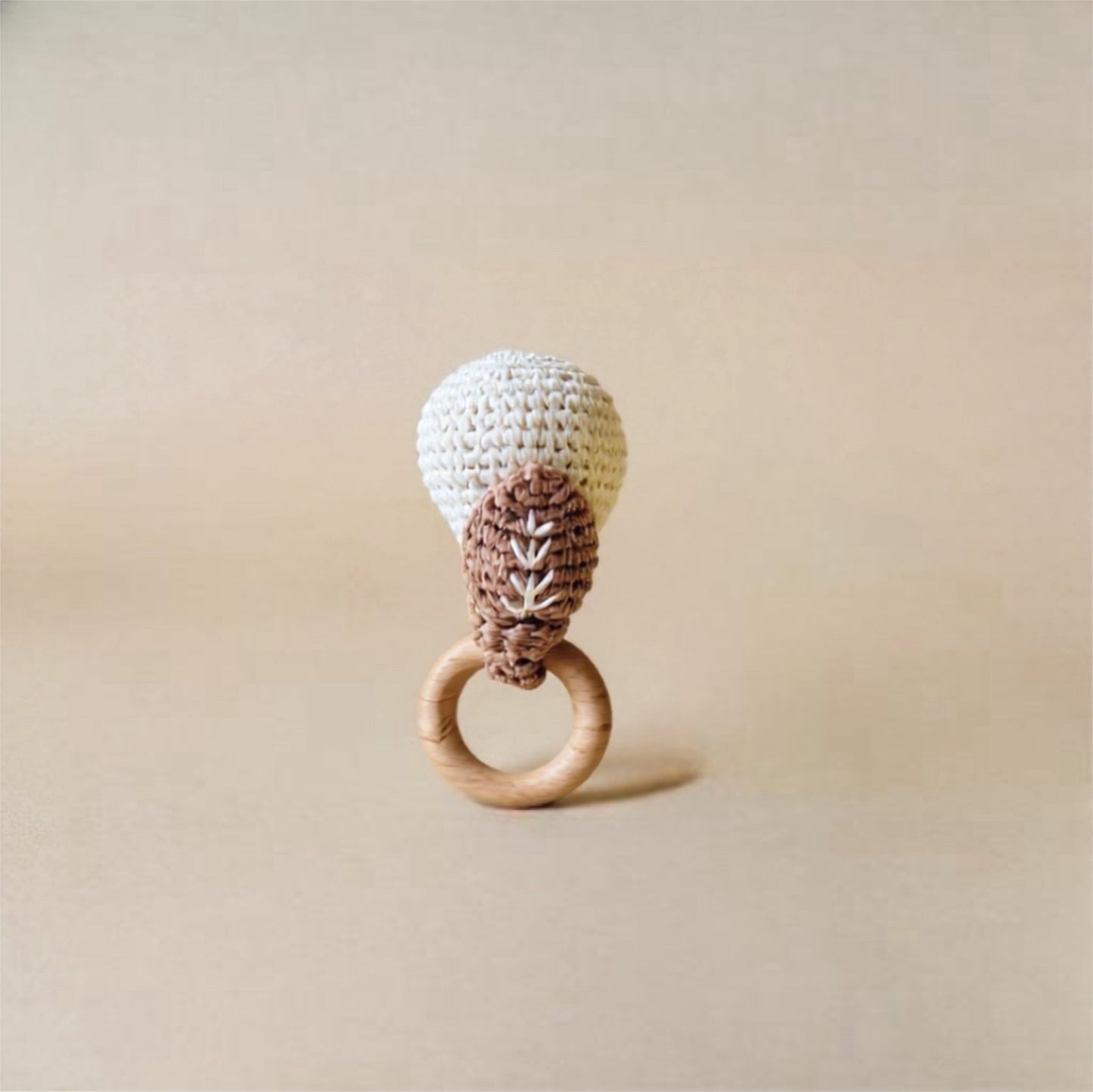 Pear Crotchet Rattle | Wooden
