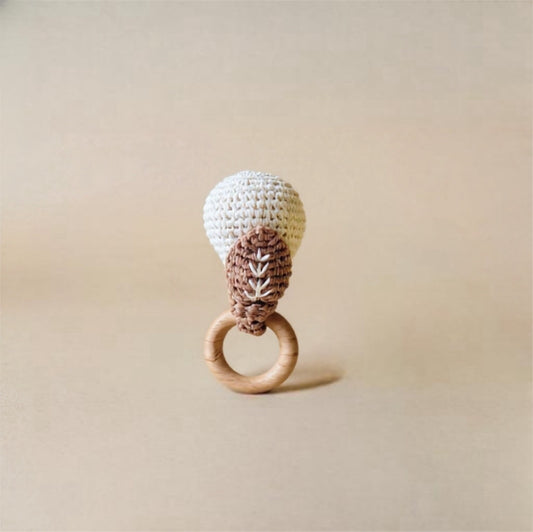 Pear Crotchet Rattle | Wooden