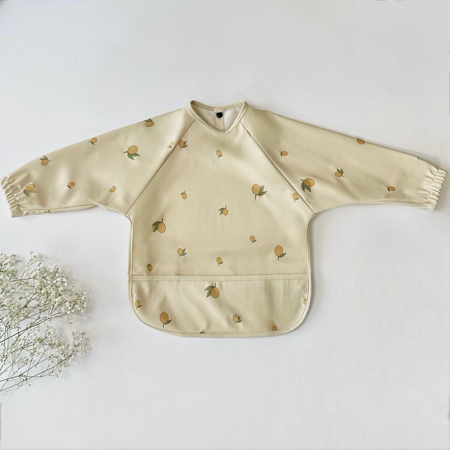 Baby Weaning Apron Bib | Lemon