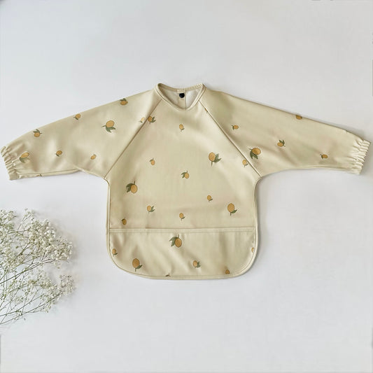 Baby Weaning Apron Bib | Lemon