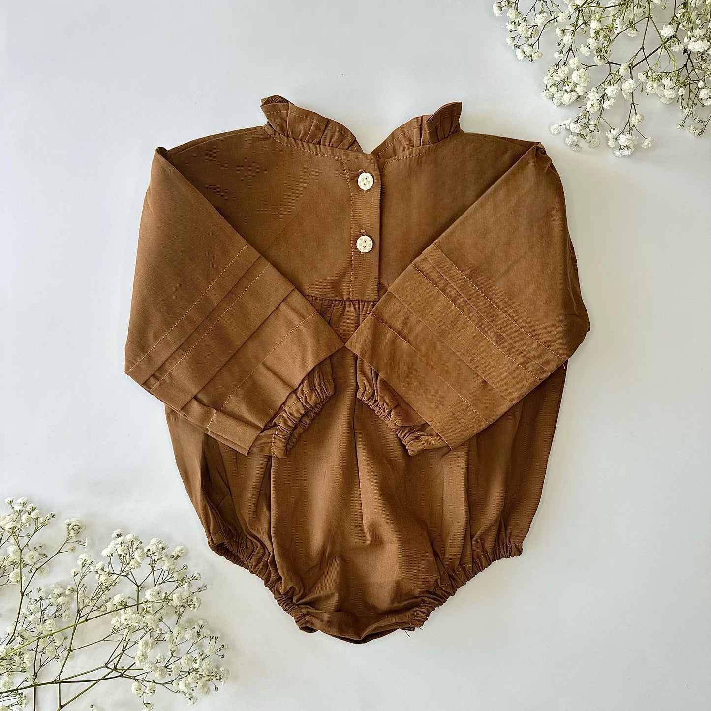 Vintage Brown Romper Dress