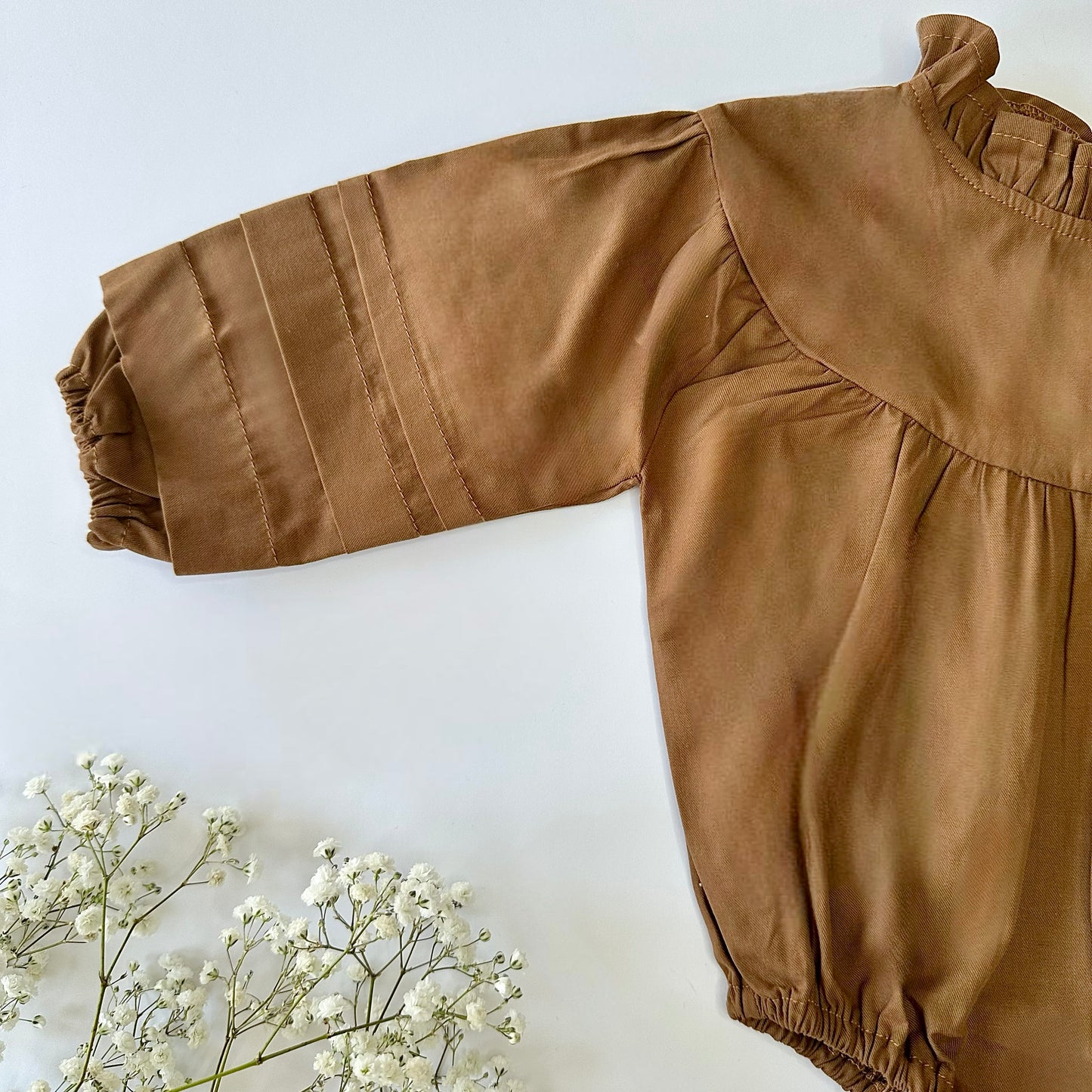 Vintage Brown Romper Dress
