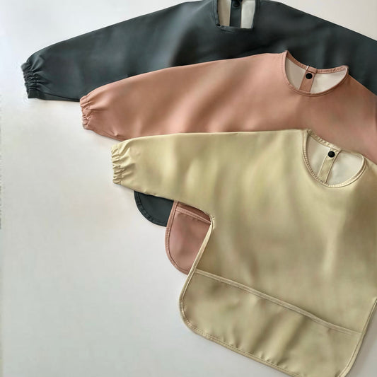 Baby Weaning Apron Bib | Cream