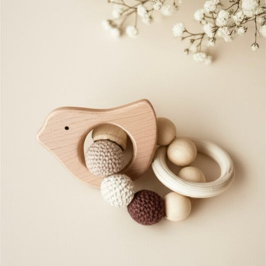 Wooden Bird Baby Keepsake