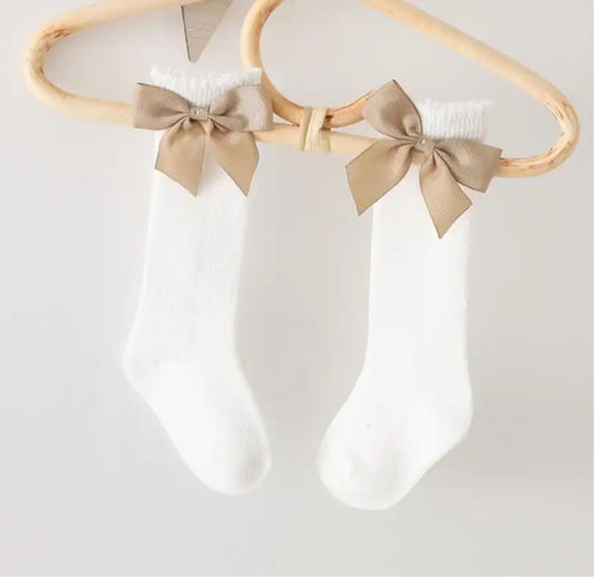 White Socks with Bows