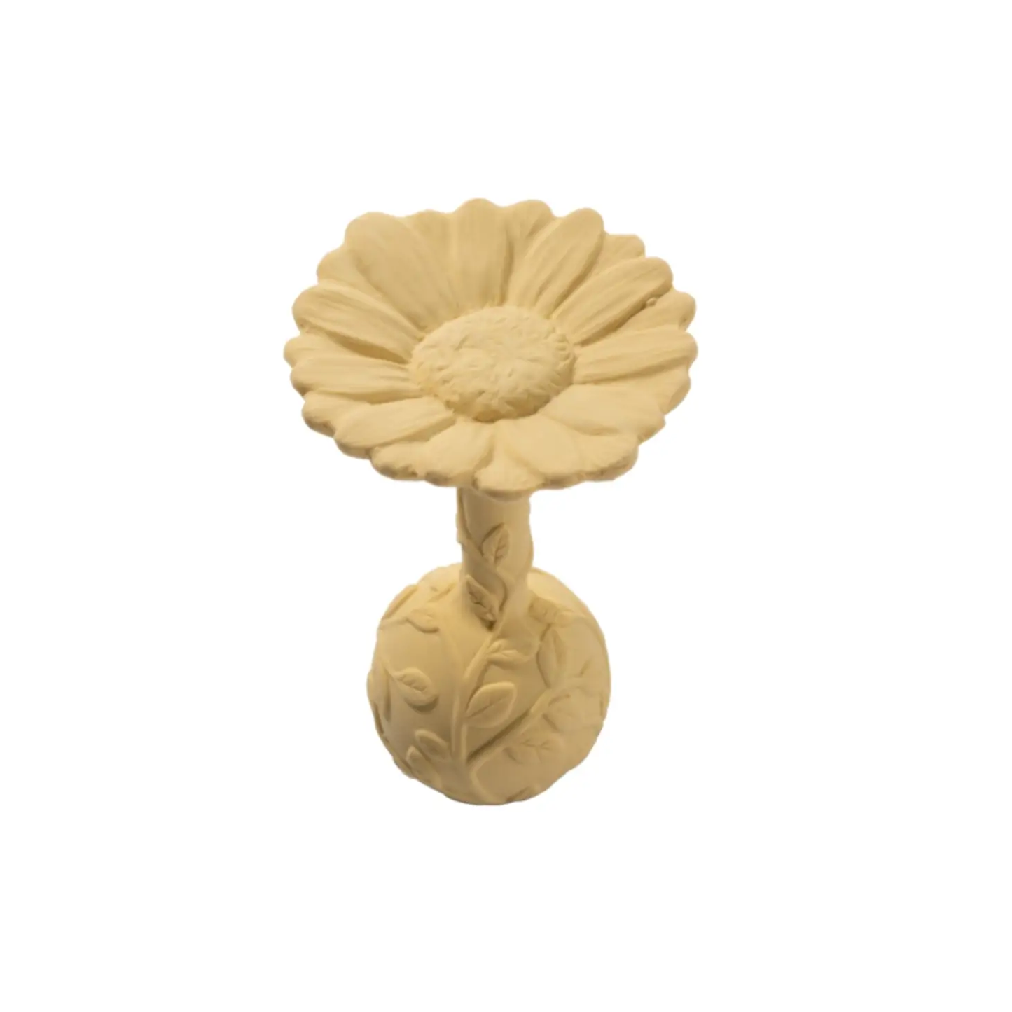 Natruba Natural Rubber Rattle Daisy - Yellow